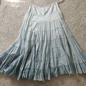 Bebe 100% Cotton Blue Maxi Skirt S